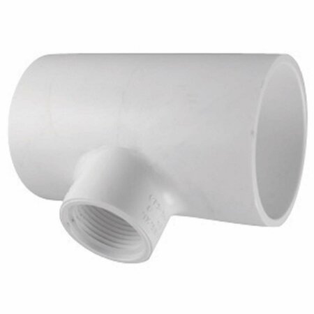 PINPOINT Charlotte Pipe &amp; Foundry PVC024013200 Schedule 40 PVC Reducing Tee 1 x 1 x 0.5 in. FPT, 25PK PI2512808